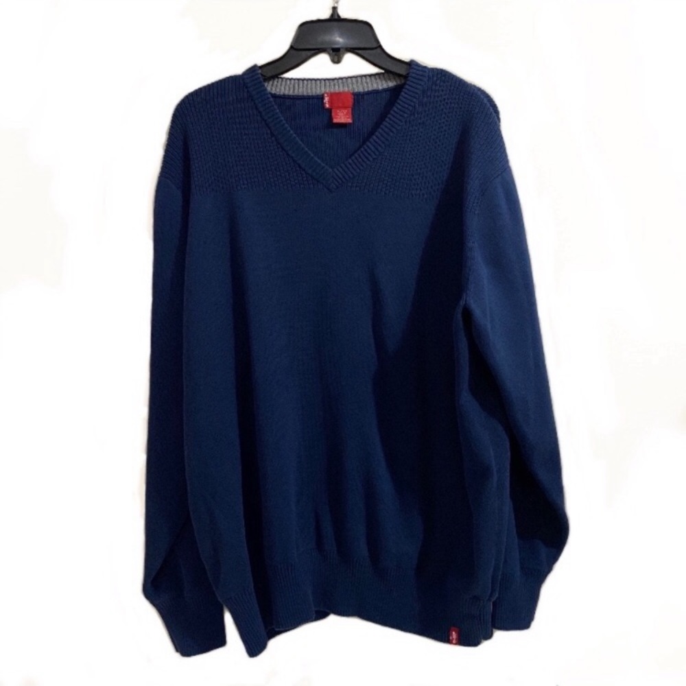 Levi’s Blue Men’s V-Neck Long Sleeve Sweater XL